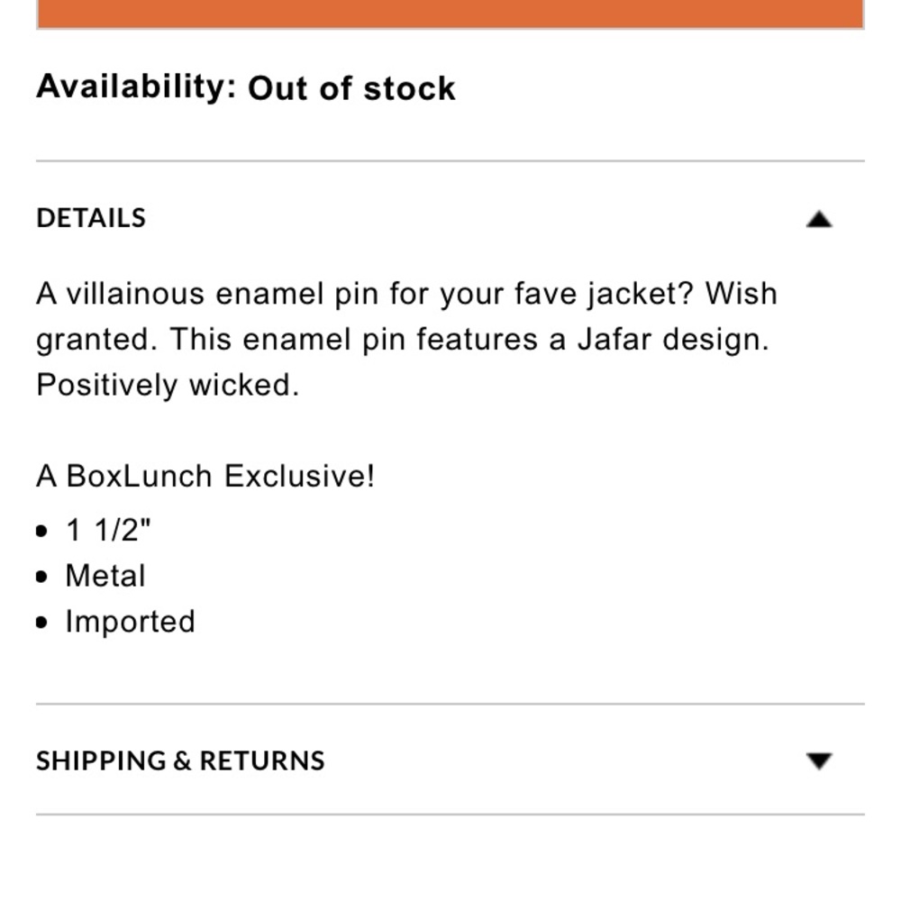 Jafar enamel pin - Picture 3 of 5